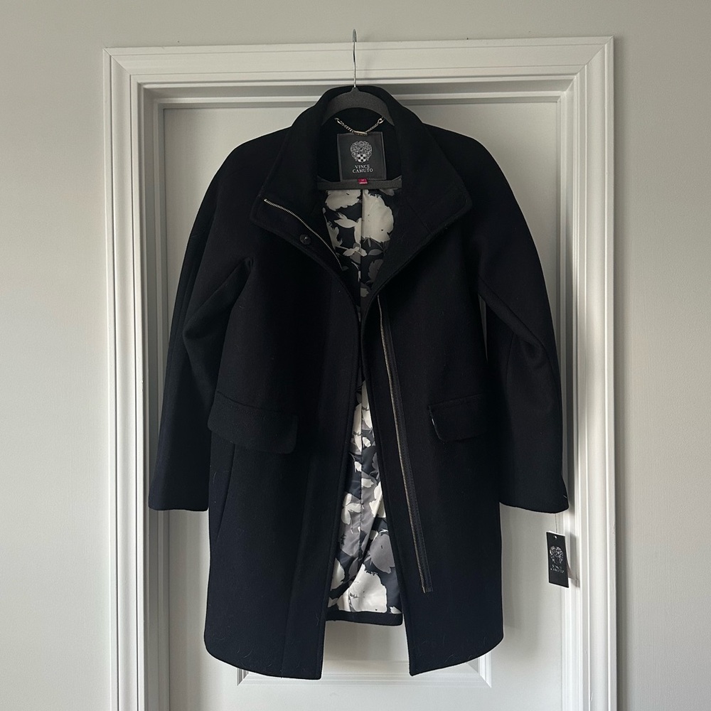 Vince Camuto Navy Coat